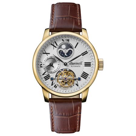 INGERSOLL Analoog horloge The Jazz bruin / goud