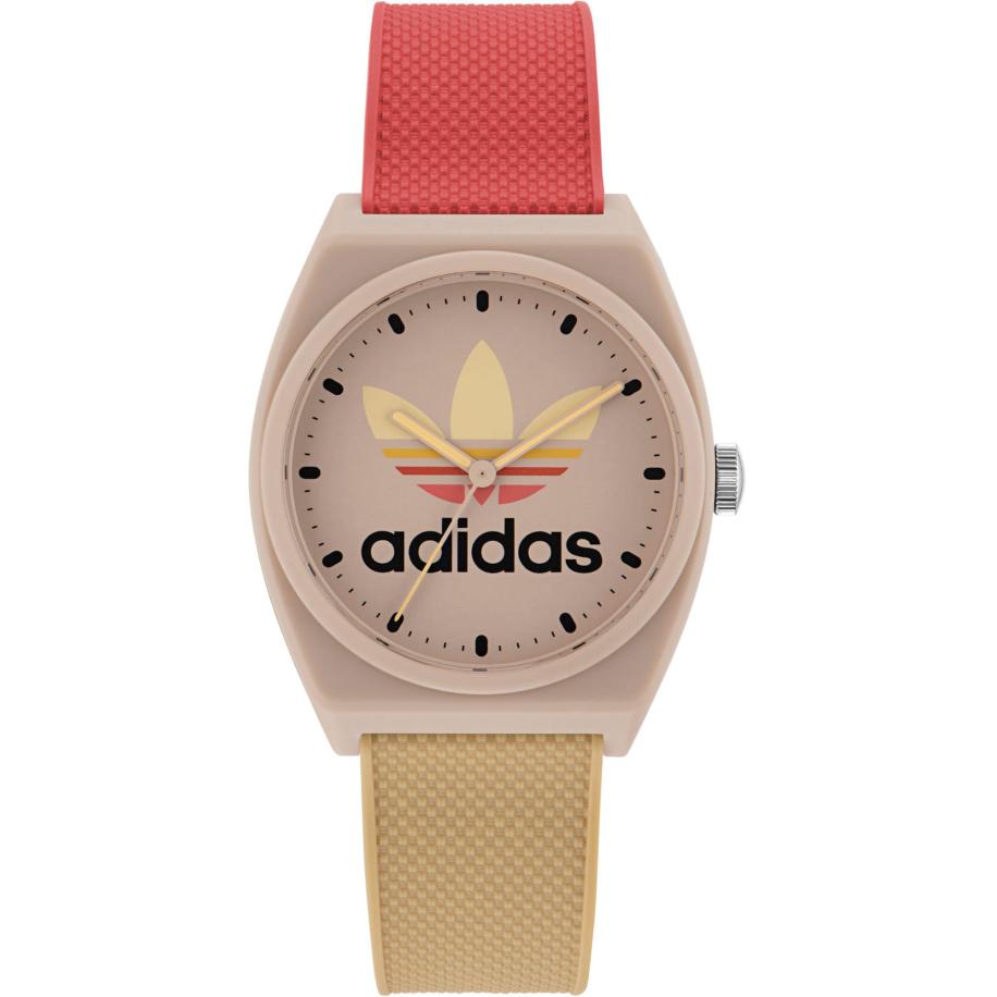 Adidas ADIDAS ORIGINALS Analoog horloge lichtbruin / lichtgeel / zalm roze -