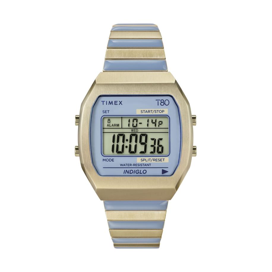TIMEX Digitaal horloge blauw / goud Multicolor