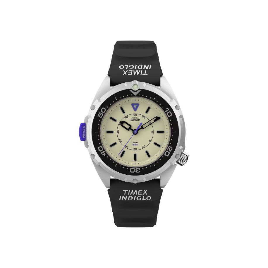 TIMEX Analoog horloge Timex x Dimepiece zilvergrijs / zwart Zwart