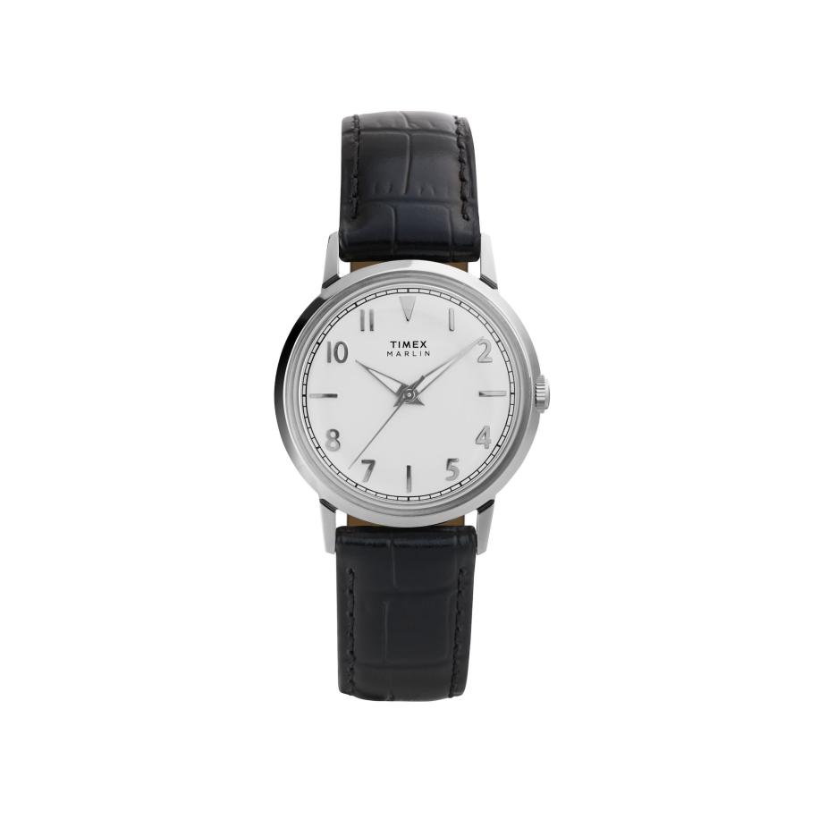 TIMEX Analoog horloge Marlin® zwart / zilver / wit Zwart