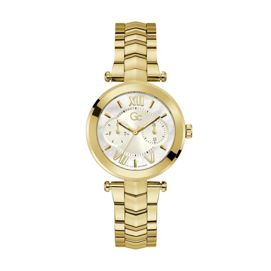 Gc Analoog horloge Illusion crème / goudgeel Geel