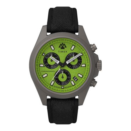 TIMEX Analoog horloge Field Post lichtgroen / zwart