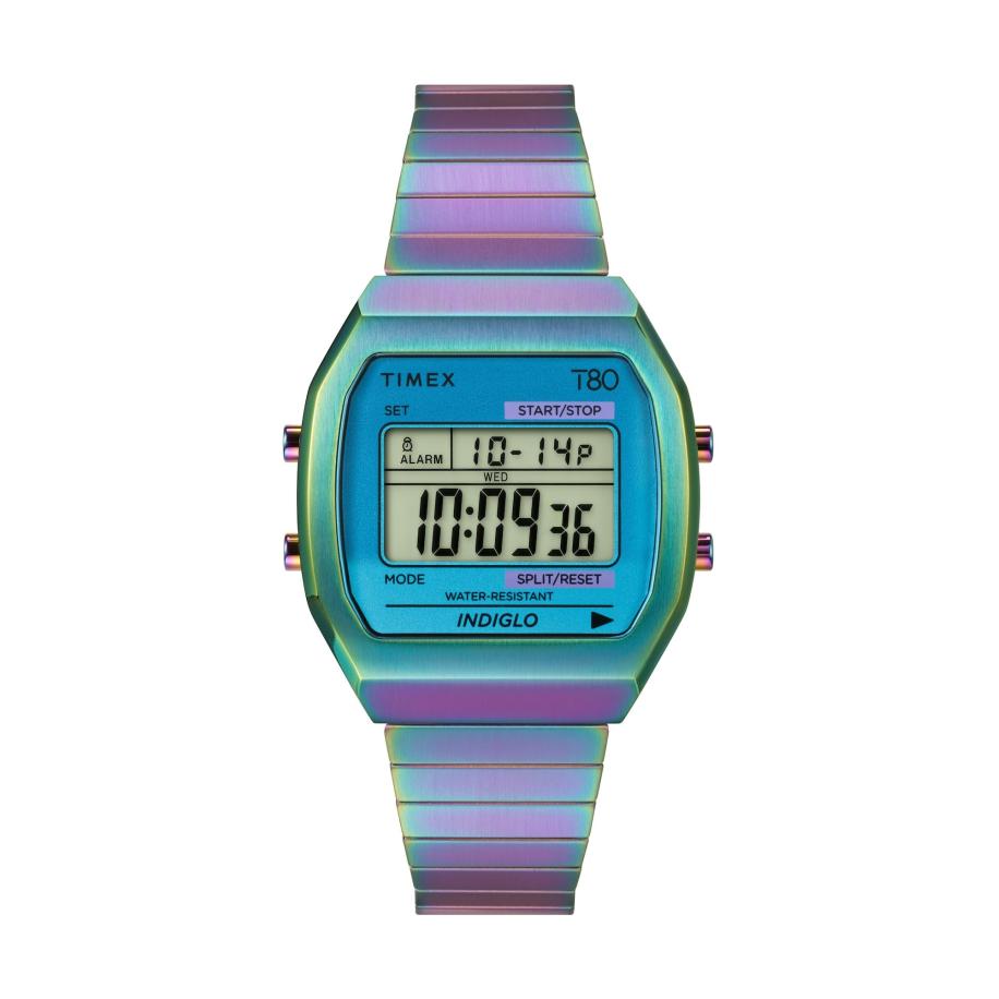 TIMEX Digitaal horloge Timex 80 purper Paars
