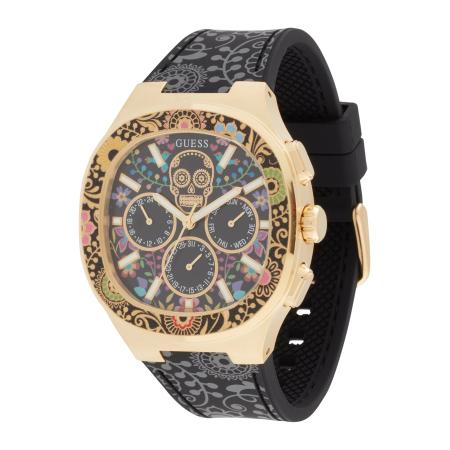 Guess GUESS Analoog horloge Catrin goud / grijs / lila / zwart