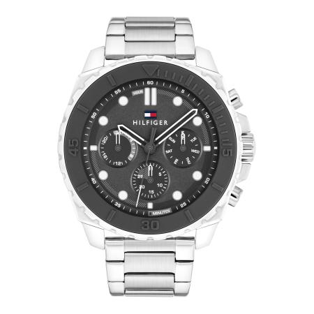 Tommy Hilfiger TOMMY HILFIGER Analoog horloge MORGAN zwart / zilver