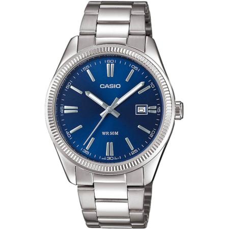 Casio CASIO Analoog horloge MTP-1302PD-2AVEF blauw / zilver