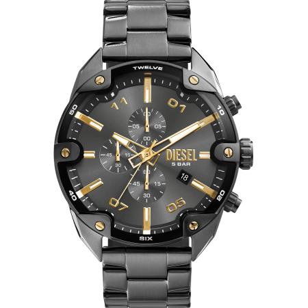 Diesel DIESEL Analoog horloge Spiked goud / antraciet / zilver