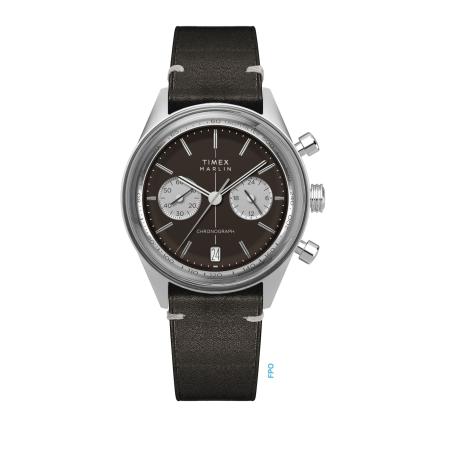 TIMEX Analoog horloge bruin / zilver