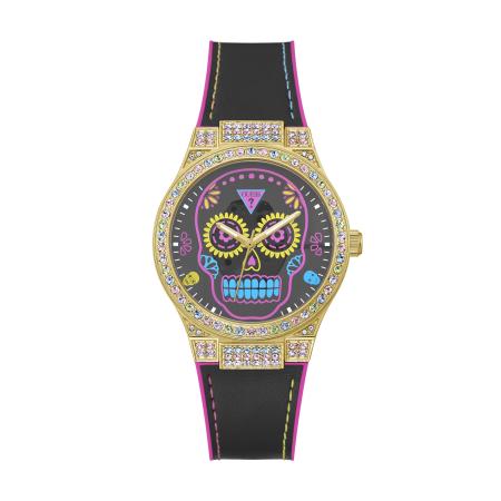 Guess GUESS Analoog horloge Calaverta blauw / geel / pink / zwart