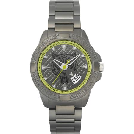 Plein Sport Plein Sport Analoog horloge Touchdown grijs / limoen