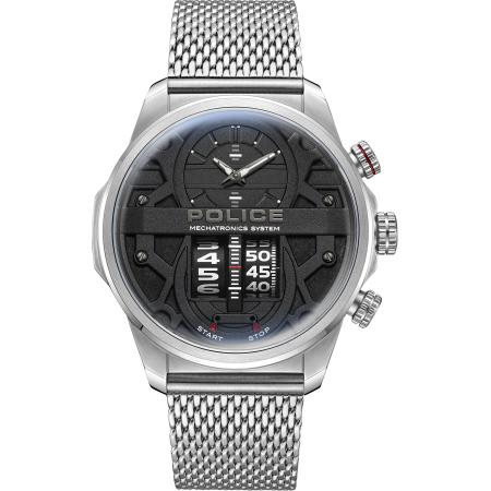 Police POLICE Analoog horloge Rotorcrom zwart / zilver / wit