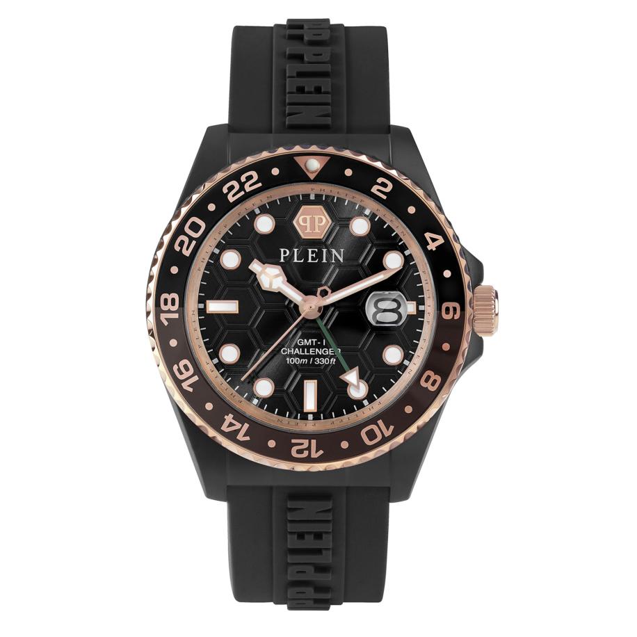 Philipp Plein Analoog horloge Gmt I Challenger goud / zwart Zwart