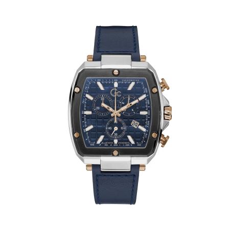 Gc Analoog horloge Spirit Tonneau blauw / zilver