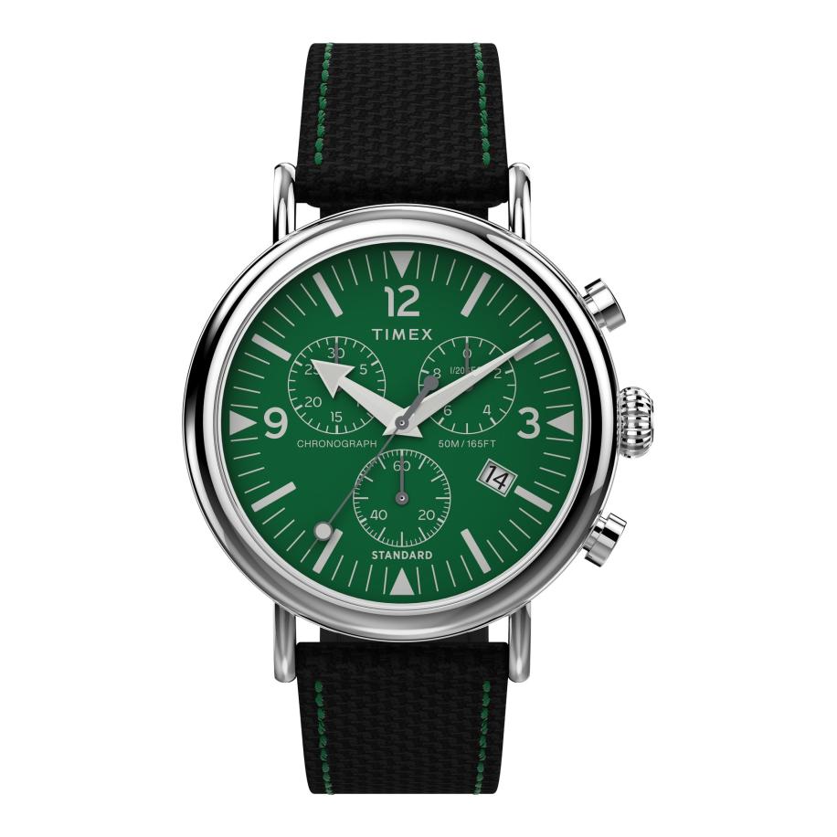 TIMEX Analoog horloge Standard Essential Collection groen / zwart / zilver Multicolor