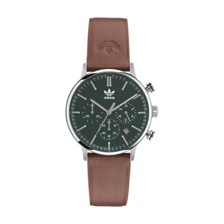 Adidas ADIDAS ORIGINALS Analoog horloge Code One bruin / donkergroen / zilver