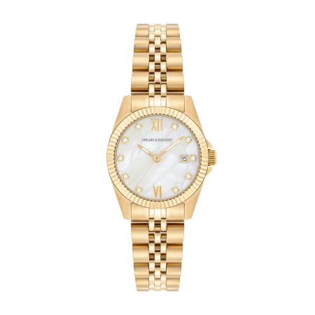 Spears & Walker Analoog horloge goudgeel