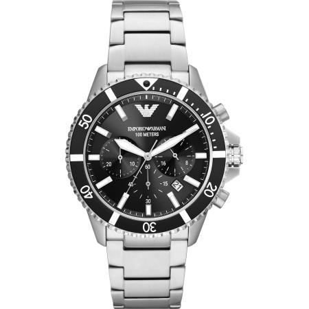 Emporio Armani Emporio Armani Analoog horloge zwart / zilver