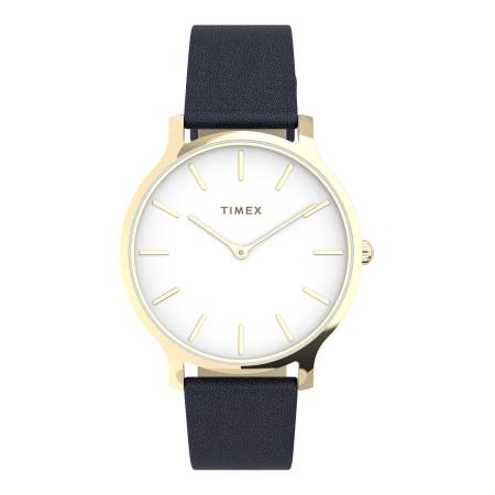 TIMEX Analoog horloge Transcend City blauw / goud / wit