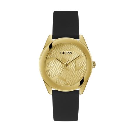 Guess GUESS Analoog horloge Cubed goud / zwart