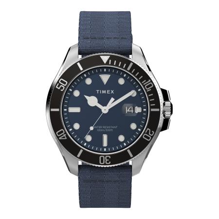 TIMEX Analoog horloge Harborside Coast marine / zilvergrijs