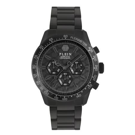 Philipp Plein Analoog horloge zwart / zilver / wit