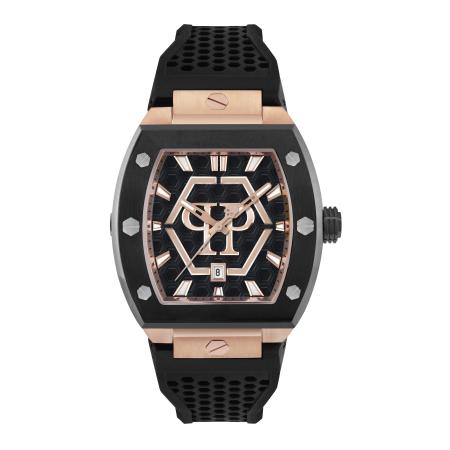 Philipp Plein Analoog horloge The Hexagon Phantom goud / zwart