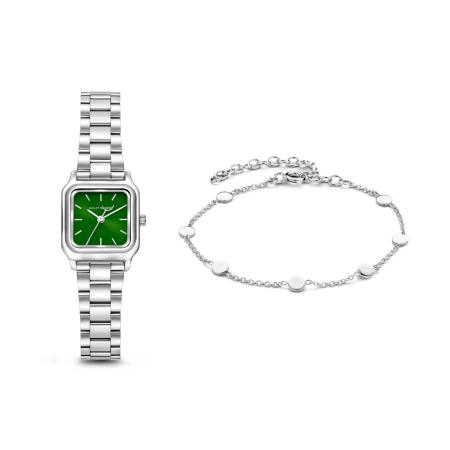 Violet Hamden Violet Hamden Analoog horloge groen / zilver