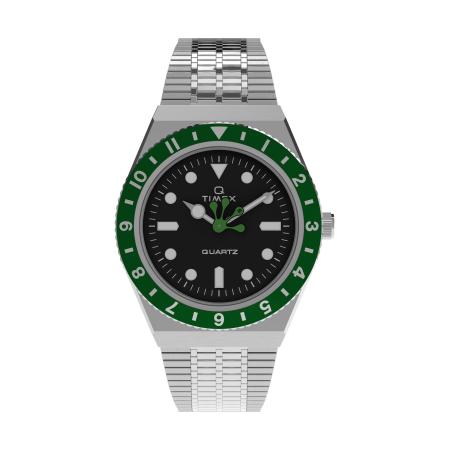 TIMEX Analoog horloge Timex x Seconde Seconde groen / zilver / wit