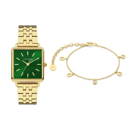 Violet Hamden Violet Hamden Analoog horloge goud / groen