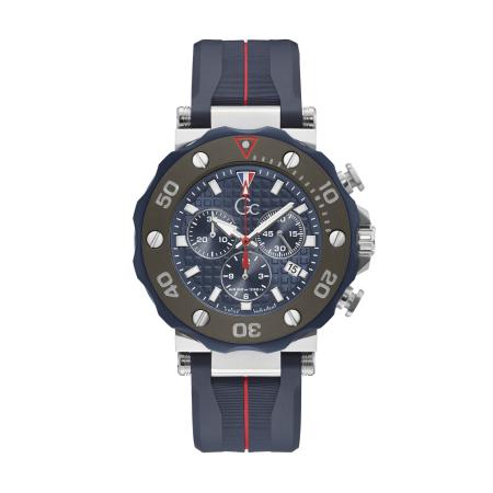Gc Analoog horloge Gc DiverCode Chrono navy / bruin / rood / zilver