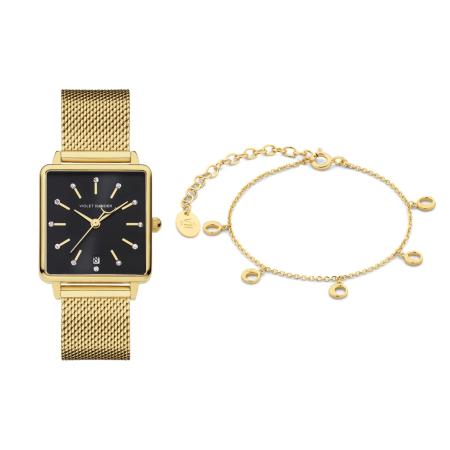 Violet Hamden Violet Hamden Analoog horloge goud / zwart