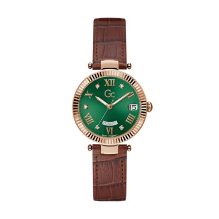 GC Gc Analoog horloge Flair bruin / goud / groen