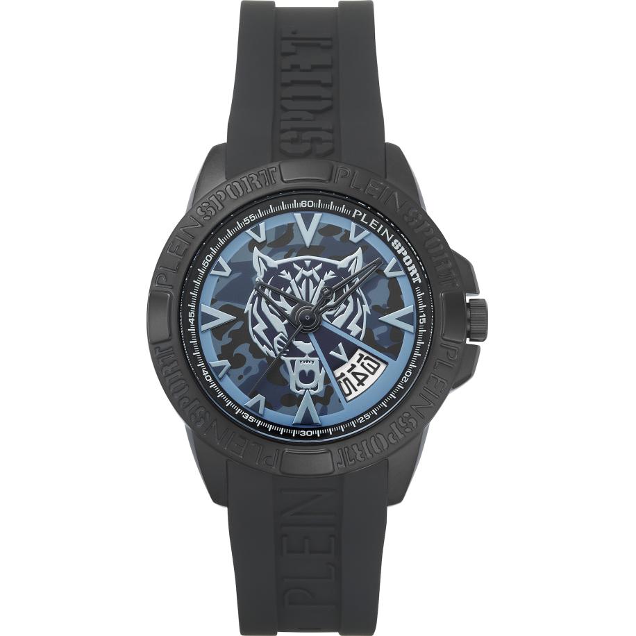 Plein Sport Plein Sport Analoog horloge Touchdown duifblauw / zwart -