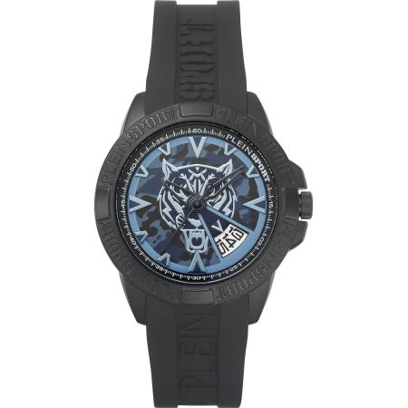 Plein Sport Plein Sport Analoog horloge Touchdown duifblauw / zwart