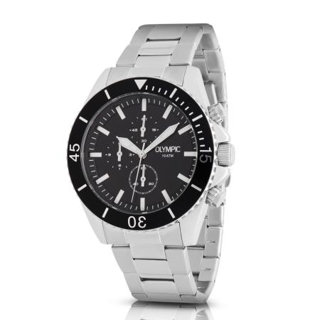 Olympic Olympic Analoog horloge zwart / zilver