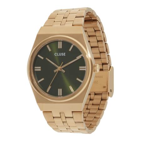 Cluse CLUSE Analoog horloge goud / olijfgroen / wit