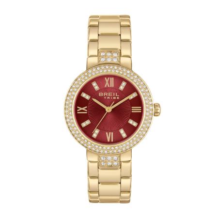 Breil Breil Analoog horloge Dance Floor goud / bloedrood / transparant