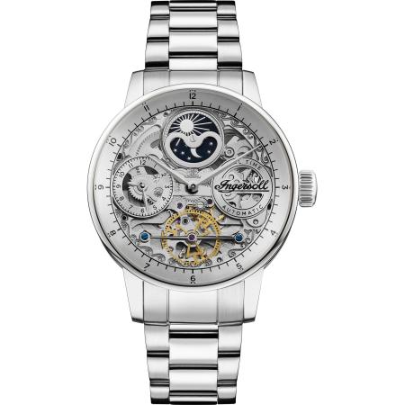 INGERSOLL Analoog horloge The Jazz Automatic navy / goud / lila / zilver