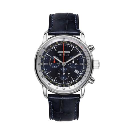 Zeppelin Analoog horloge LZ14 Marine nachtblauw / zilver