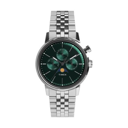 Timex TIMEX Analoog horloge Marlin® Jet grijs / smaragd