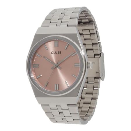 Cluse CLUSE Analoog horloge Retro 70s rosa / zwart / zilver