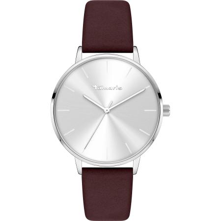 Tamaris Analoog horloge bourgogne / zilver