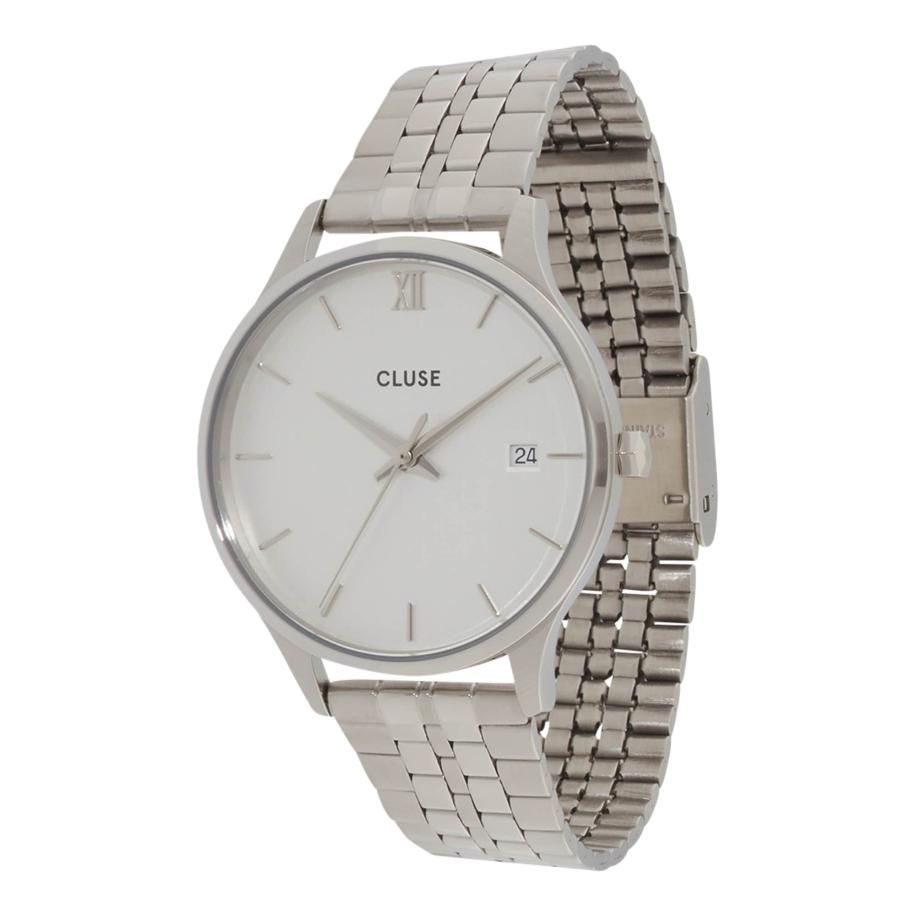 Cluse CLUSE Analoog horloge Minuit zilver / wit -