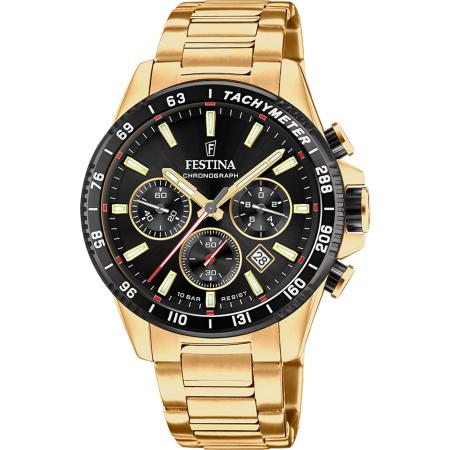 FESTINA Analoog horloge goud / rood / zwart
