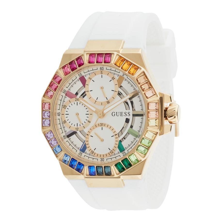 Guess GUESS Analoog horloge kobaltblauw / goud / sering / wit -