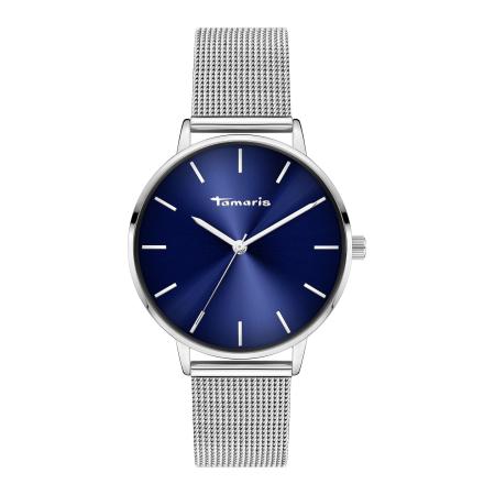 Tamaris Analoog horloge donkerblauw / zilver
