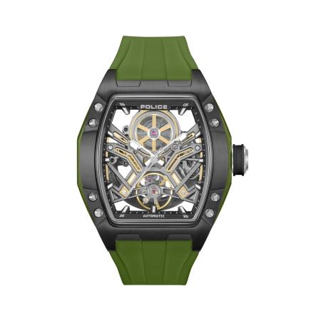 Police POLICE Analoog horloge Tampa goud / grijs / groen / zilver
