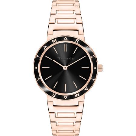 Tamaris Analoog horloge rose-goud / zwart