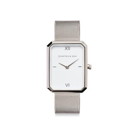 Kapten & Son Kapten & Son Analoog horloge Grace Silver Mesh zilver